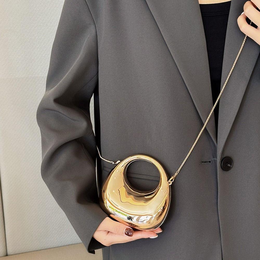 Fashion Acrylic Clutch Bags Elegant Portable Handbags Small Crossbody Bag Creative Handle Wrist Bag for Women