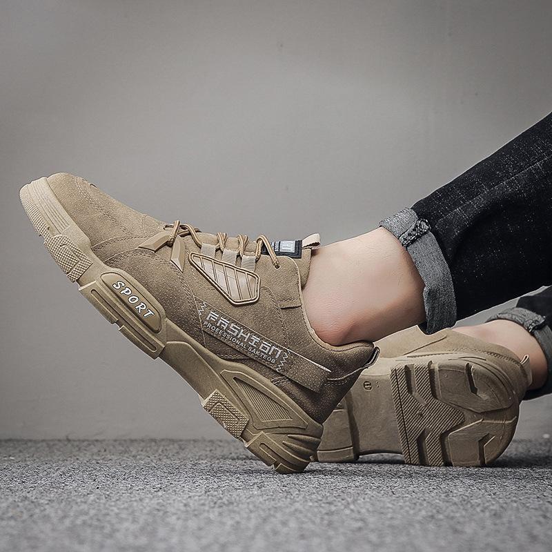 2025 New Autumn Non-slip Labor Insurance Men's Shoes Construction Site Casual Breathable Tooling Men's Sports Wear-resistant Shoes Men's