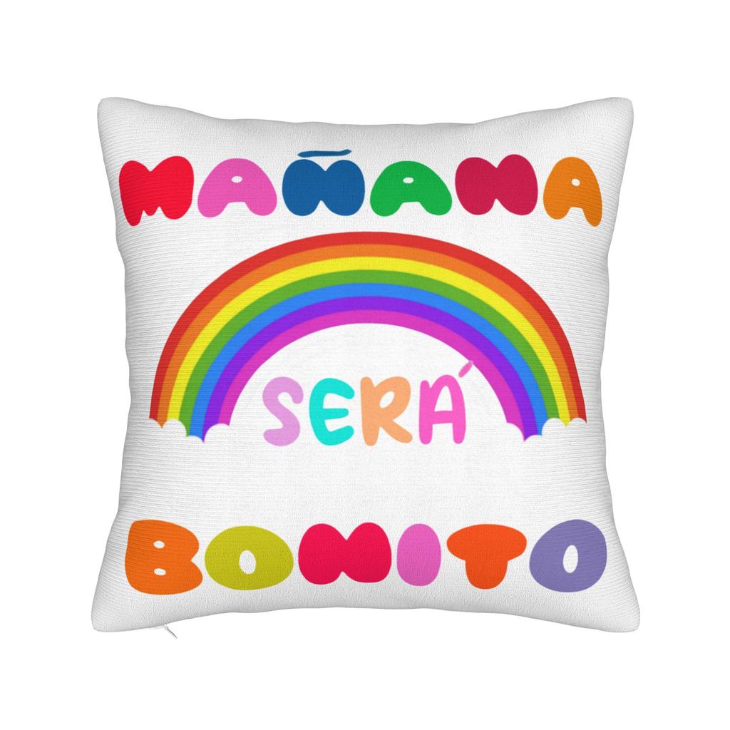 Manana Sera Bonito Sirenit Karol G Pillowcase Soft Fabric Cushion Cover Decorative Throw Pillow Case Cover Sofa 45X45