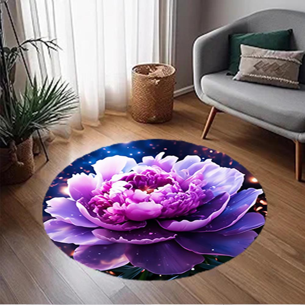 1pc home carpet colorful tulip design rug non slip office decor gift living room bedroom