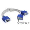 VGA Splitter Cable for Computer Monitor Screen Display Wire Extend Adapter Male to Female Video Synchronization Cord Converter