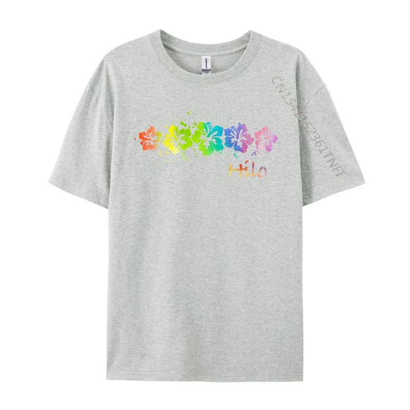 Hilo Hawaii Watercolor Beach Surf Classic Men Tshirt Slim Fit Gift Premium Cotton Men T Shirt Cool T Shirt Wholesale