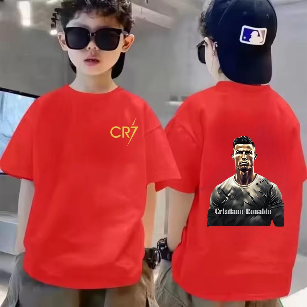 Summer sports children's T-shirt boys and teenagers casual fashion short sleeved children's idol clothing sports T-shirt