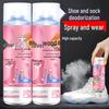 White Peach Long-Lasting Shoe Deodorant Spray - Antibacterial Odor Eliminator for Shoes and Socks