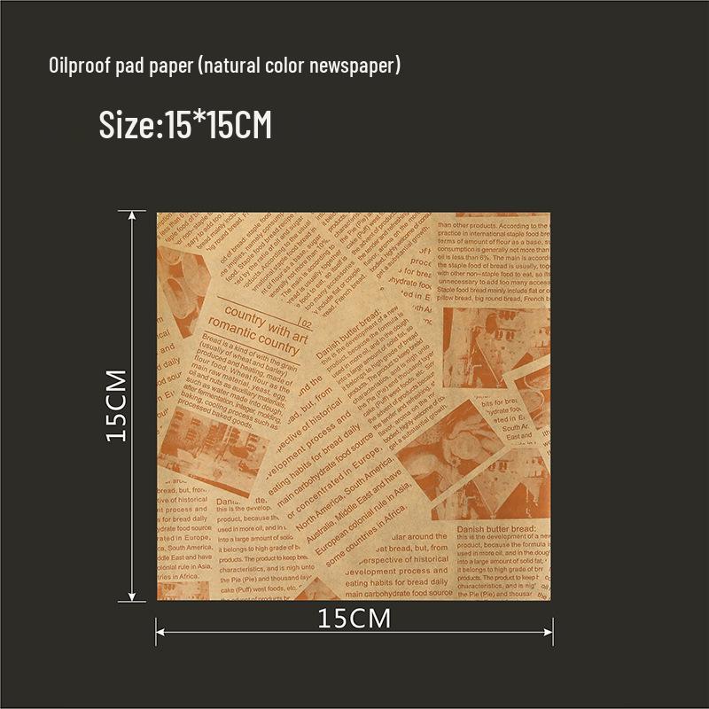 Thickened Oil-Proof Baking & Frying Paper for Oil Absorption and Food Wrapping