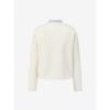 Cc Collect Detachable Stripe Collar Knit Cardigan C261ksl003