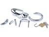 Male Chastity Cage with Lock - SM Metal Adult Toy