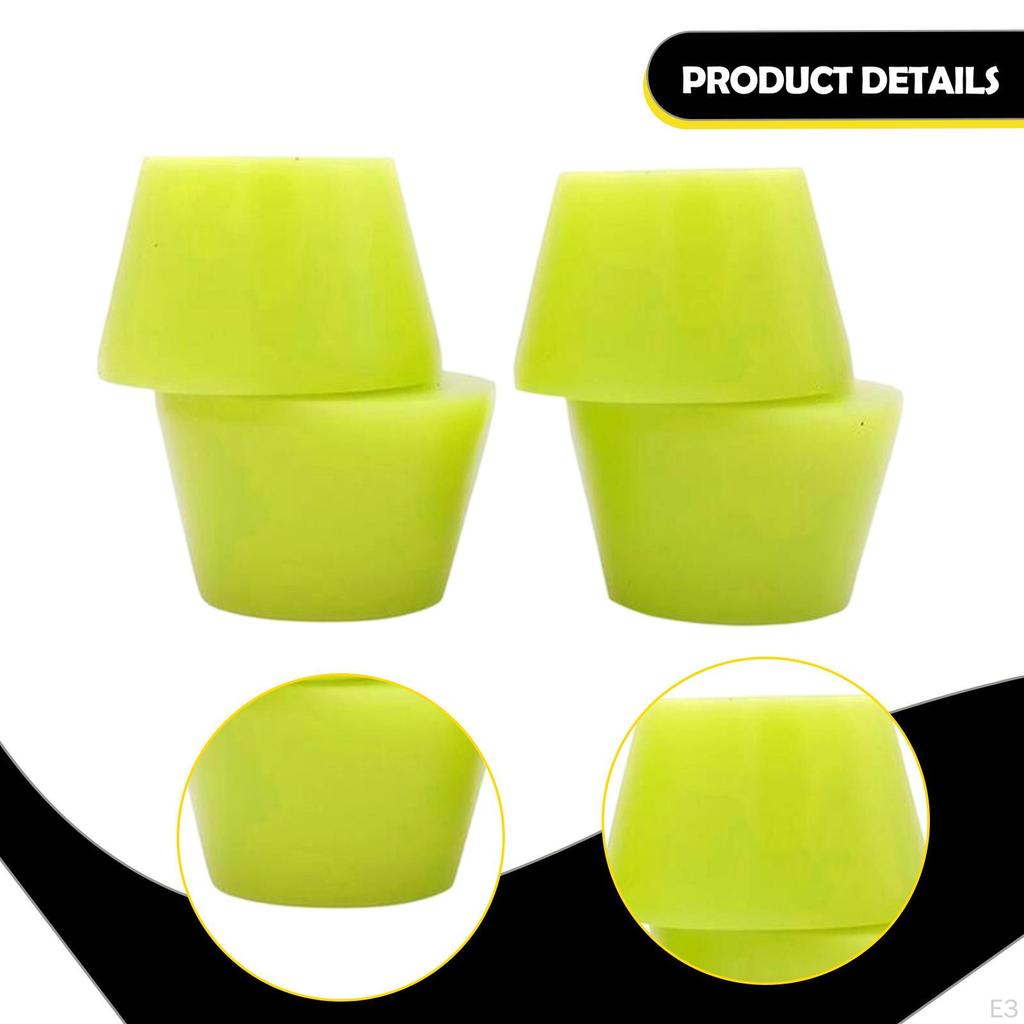4 Pieces Replacement Cups Bubble Bushings Easy Installation PU Longboard Truck Rebuild for