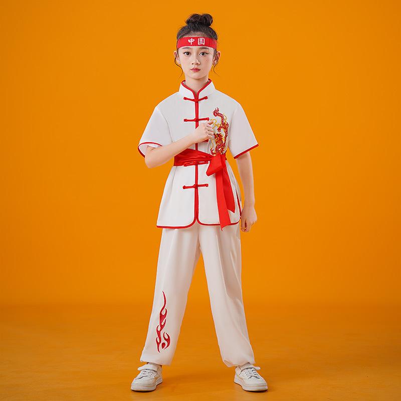 Children s Martial Arts Practice Children s Kung Fu Training Suits Chinese Style Costumes Boys and Girls Tai Chi Performance Suits 110cm