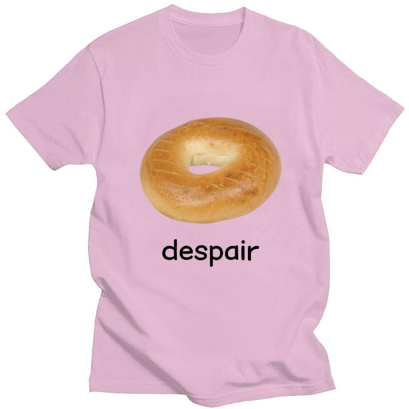Despair Bagel Vtipné Meme Grafické Tričko Humor Móda Pánské Dámské Trička Pohodlné Čistá Bavlna Krátký Rukáv Ležérní Volné Streetwear