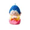 Yungang Grottoes Cultural and Creative Shanxi Buddhist Little Pair Lotus Pendant Portable Doll Plush Pendant Keychain Buddhist Friends Cute