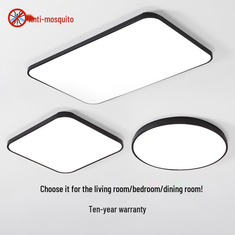 Ultra-Thin Modern Rectangular LED Ceiling Light for Living Room and Bedroom