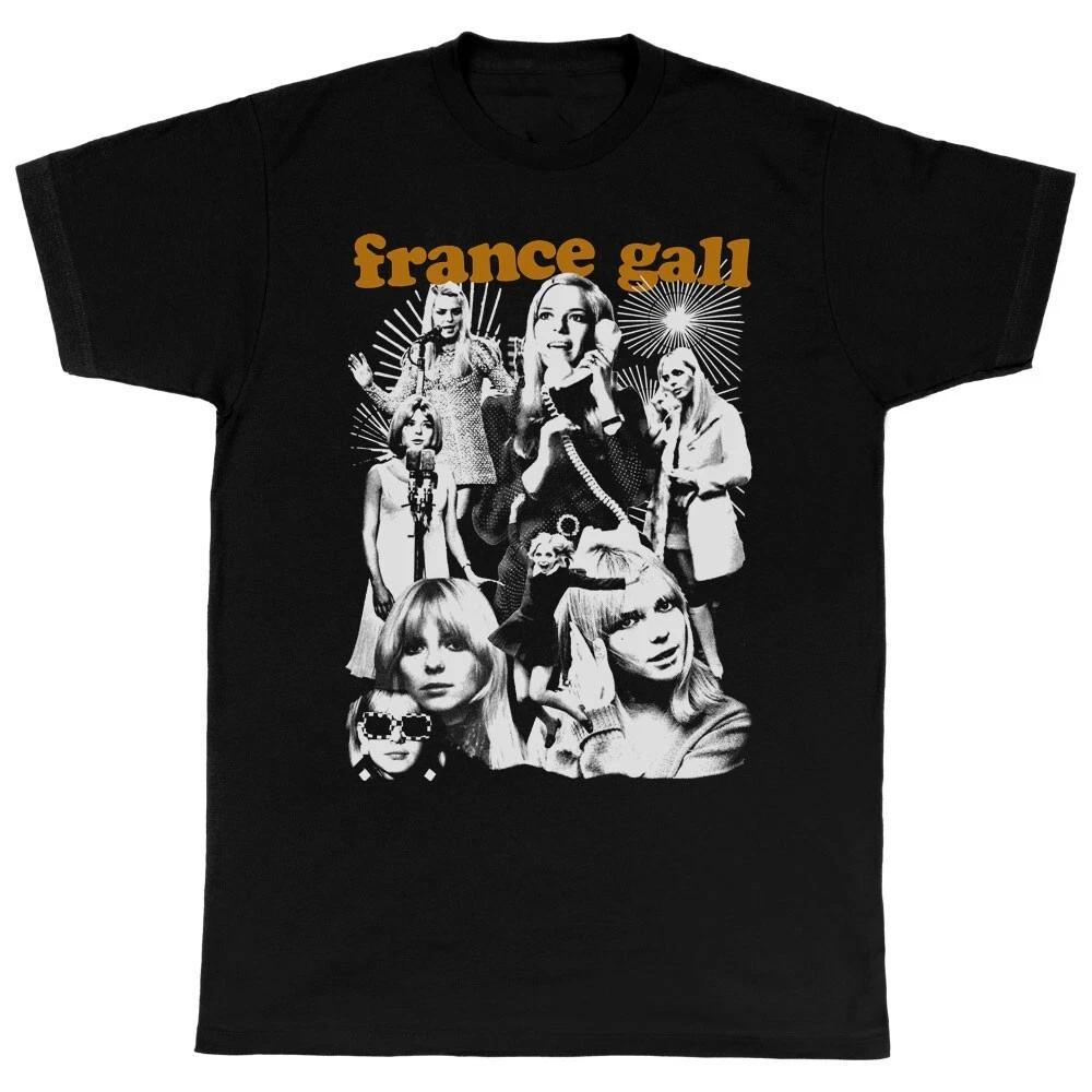 France Gall Singer Heavy Cotton Black All Size T Shirt TR412 L