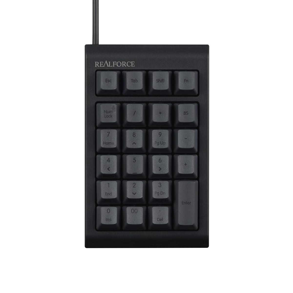

REALFORCE RT1 Numeric Keyboard Black Key Load 45g Wired Programmable Numeric Keypad Capacitive Non-Contact Type Left Hand Device One Hand Device