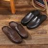 Men's Summer Slippers Luxury PVC Casual Shoes For Men Comfortable Flat Beach Barefoot Walking Outdoor Fashion Slippers Footwear