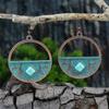 Retro Vintage Bohemian Geometric Drop Dangle Earrings For Women Ethnic Round Flower Leaf Tree Boho Earrings Female Jewelry Gift
