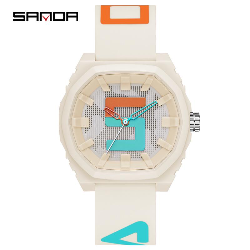 SANDA Quartz Watch: Trendy Unisex Student Timepiece