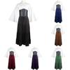 Ages Cosplay Middle Clothing Belted Dress Party Dresses Polyester Women Retro