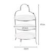HANDUNYOU Stainless Steel Multi-tier Dessert Display Stand
