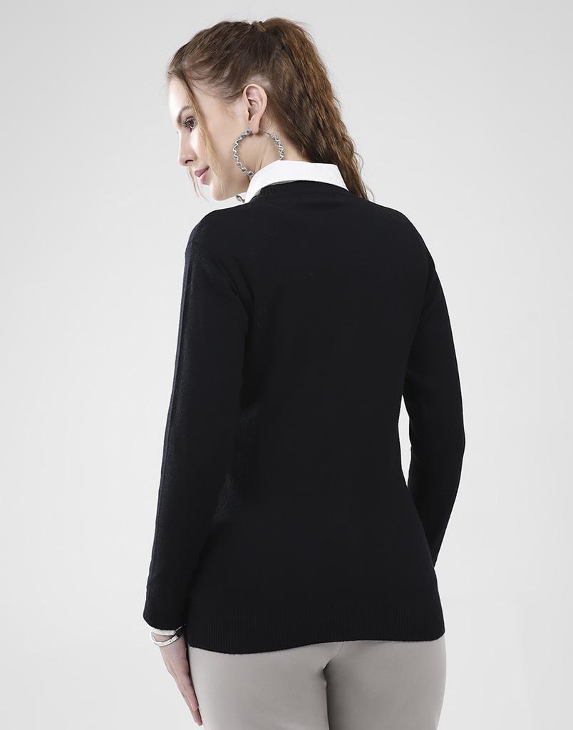 MONTE CARLO Women's V Neck Full Sleeves Cardigan