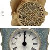 Enamel Metal Clock Simple Small Fresh Clock Living Room Home Fashion Retro Model Room Ornament