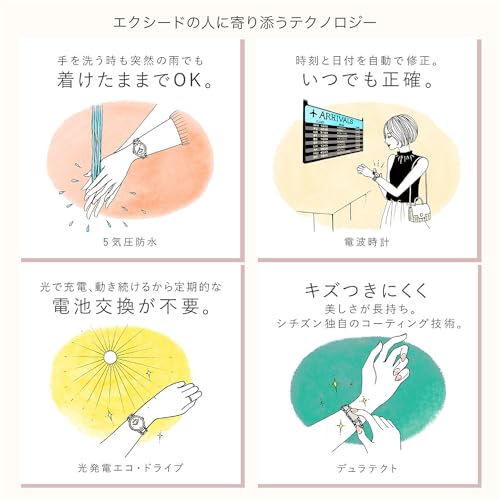 Citizen Exceed Limited Edition Damenuhr, YOZORA COLLECTION, Wasserdicht, Silber, EE1016-66L