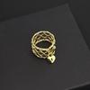 hollow heart lock ring