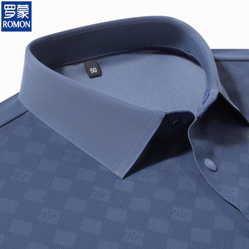 Romon Men's Ice Silk Short-Sleeve Polo Shirt & Pants Set