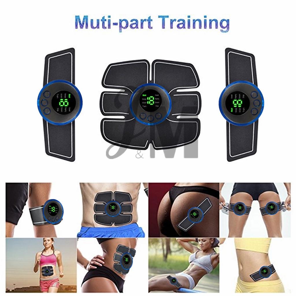 EMS Electric Muscle Stimulator Fitness Massage Abdominal Trainer Toner Body Slimming Massager Home Gym Equiment