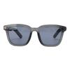 Intelligente Sonnenbrille KI-Übersetzer Bluetooth Musik Anruf Halbtransparenter Grauer Rahmen Intelligente Brille für Reisen
