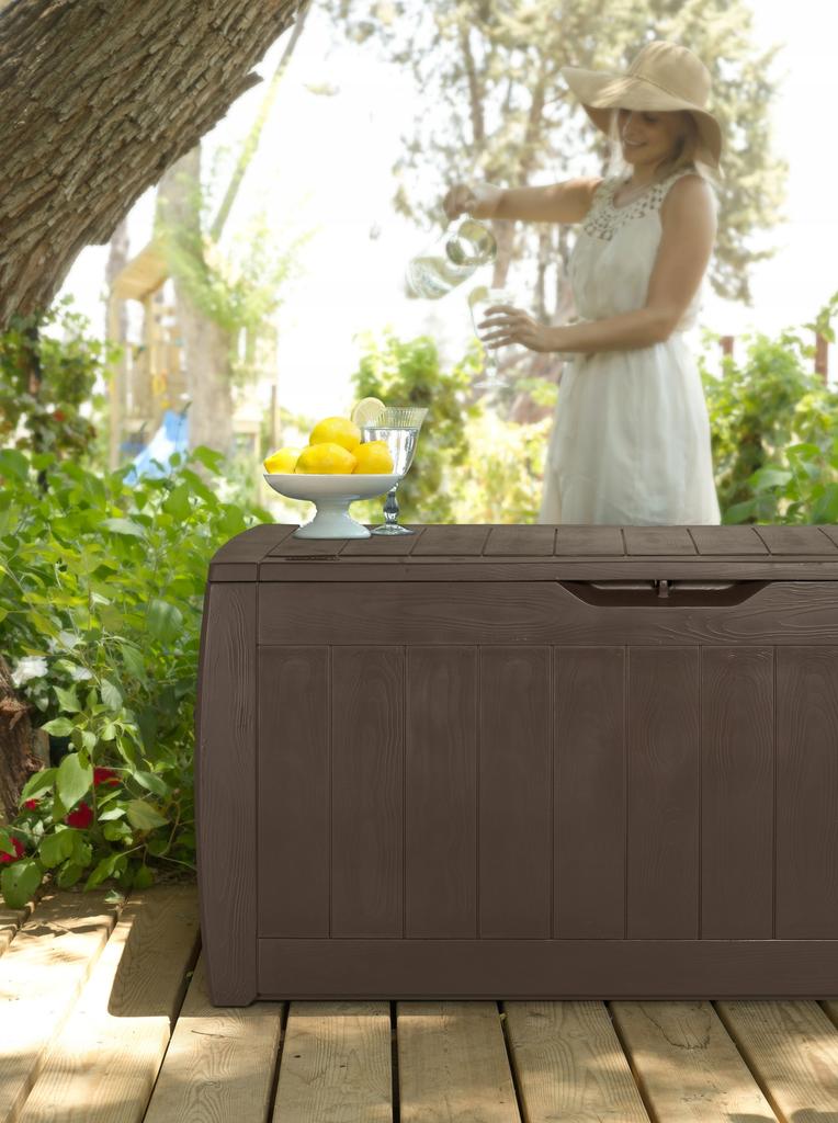 Garden Box Balcony 270L Storage Terrace Roomy Chest Storage KETER