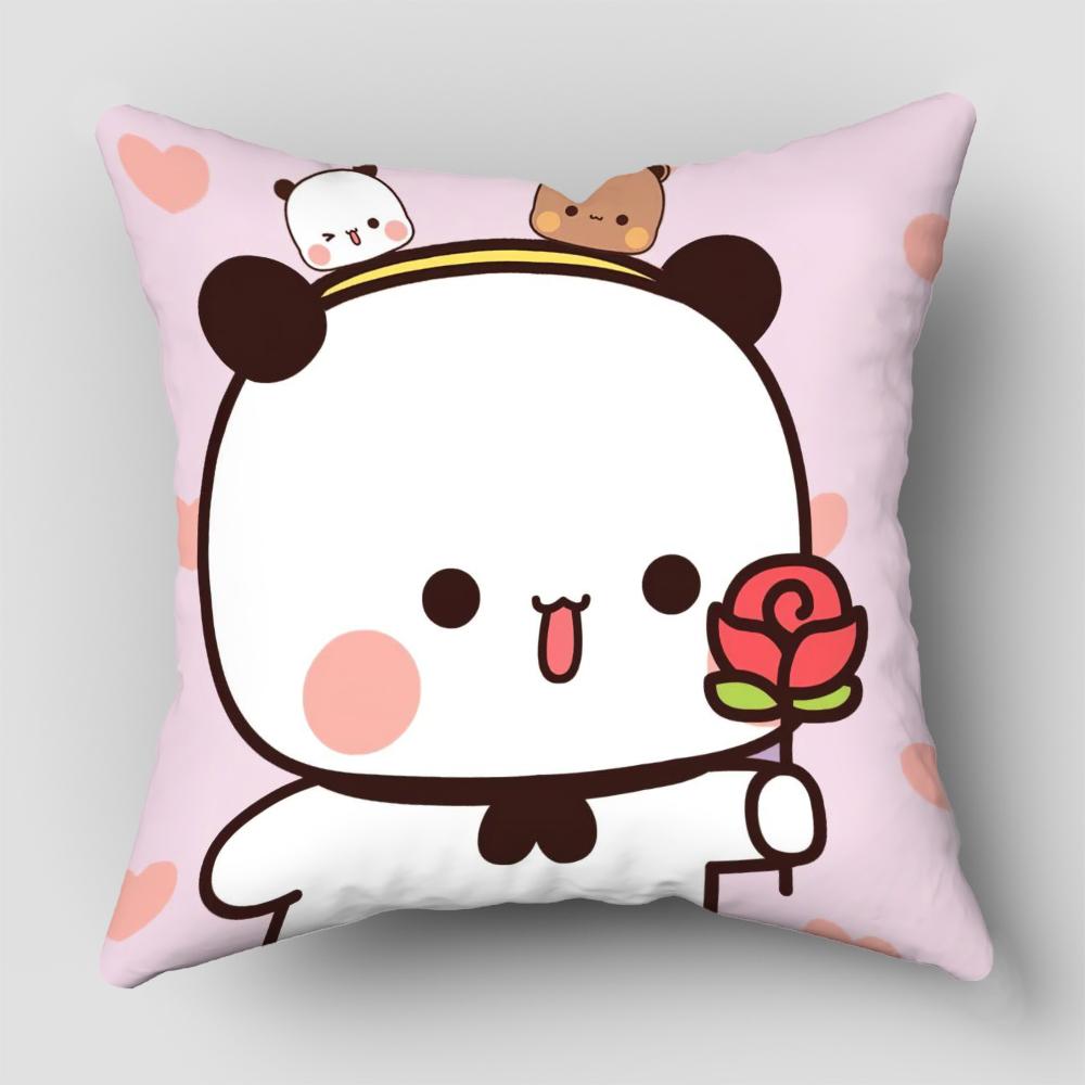 Bubu Dudu Pillowcase Cute Cartoon Bear Pillowcase Living Room Sofa Cushion Cover Bedroom Home Decoration Children's Gift