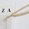 Pearl Waist Chain Women'S Small Fragrant Style With Suit Dress Shirt Metal Decorative Belt Chain