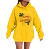 Women's Fashion Casual Long Sleeve Loose Christmas Print Hooded Sweatshirt