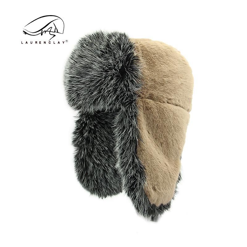 Hut für Männer und Frauen warmes Imitat Nerzhaar Winter Outdoor verdickt winddicht kalt Skimütze Tide