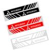 2PCS Car Rear View Mirror Side Stripe 3D Stickers Car Styling For Mitsubishi Outlander Lancer 10 9 ASX RALLIART Eclipse L200