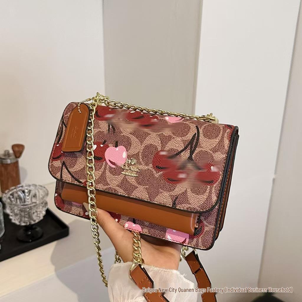 Sac à bandoulière chaîne polyvalent mode européenne et américaine - Design populaire décontracté de niche pour femmes