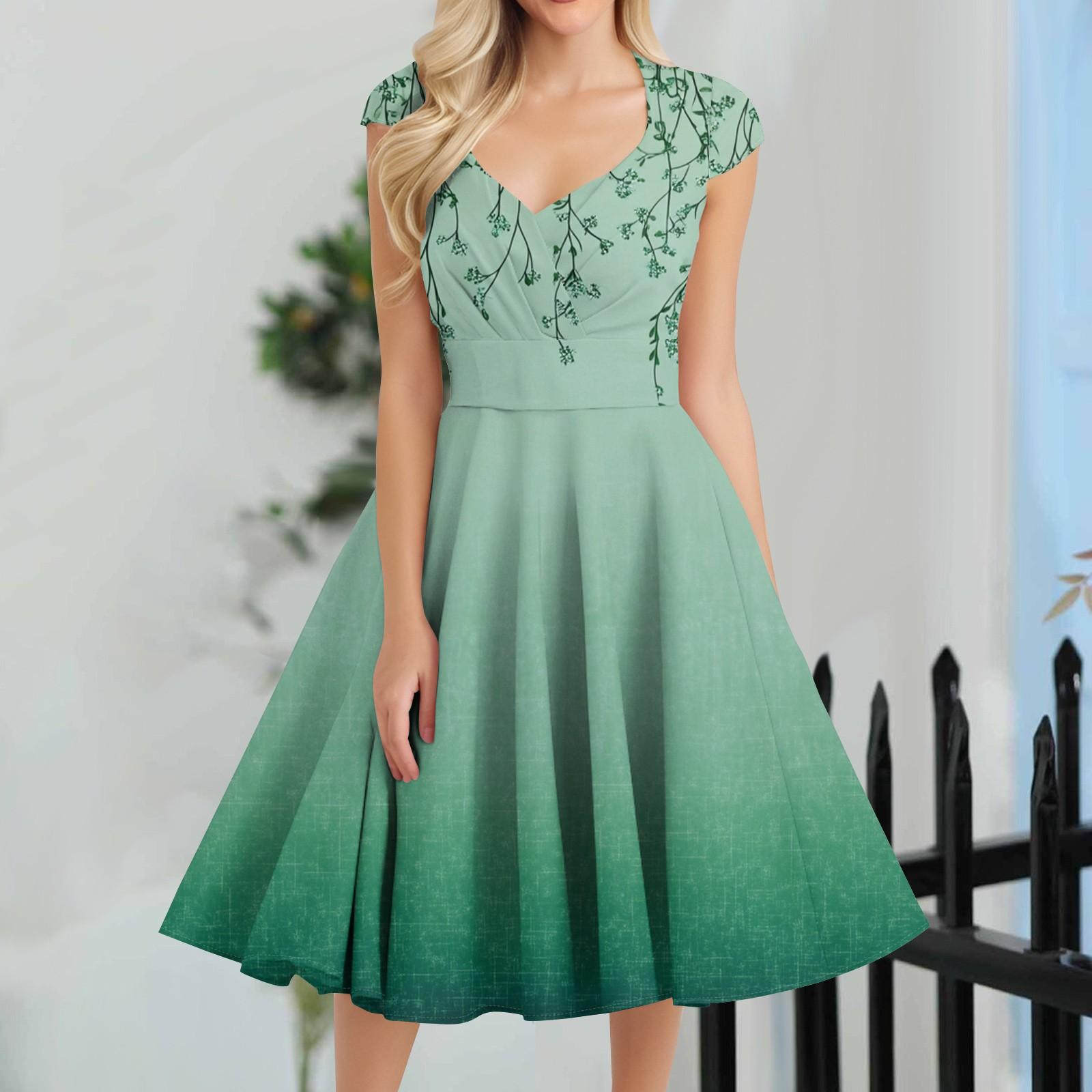 

Женское повседневное модное платье средней длины с V-образным вырезом без рукавов и принтом XXXL