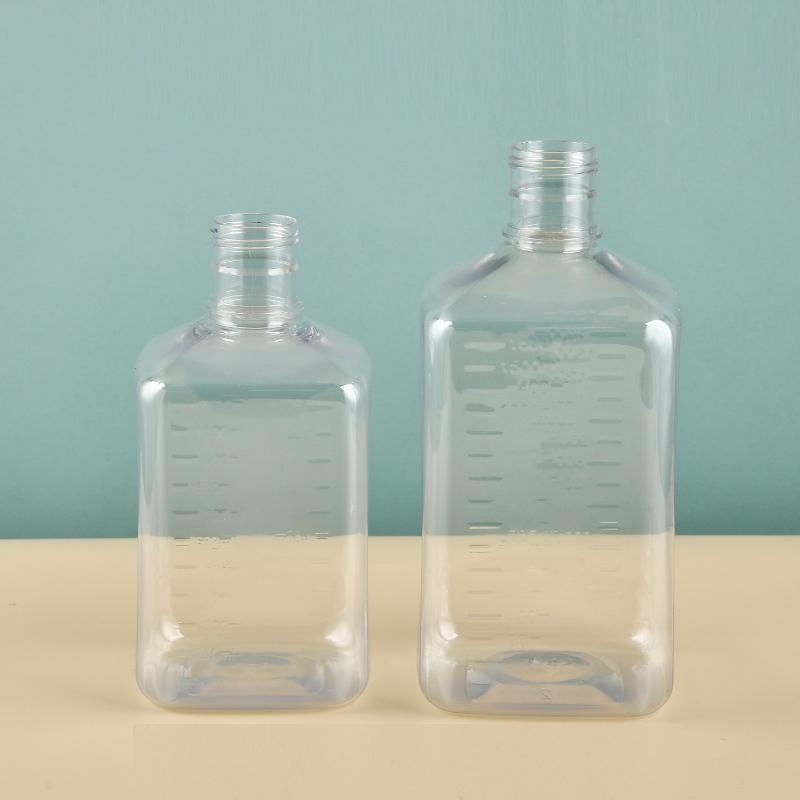 Sirup-Spender für Kaffeebar Kunststoff Sirup Leere Flaschen Spenderflasche mit Deckel Küchenbehälter Multifunktion