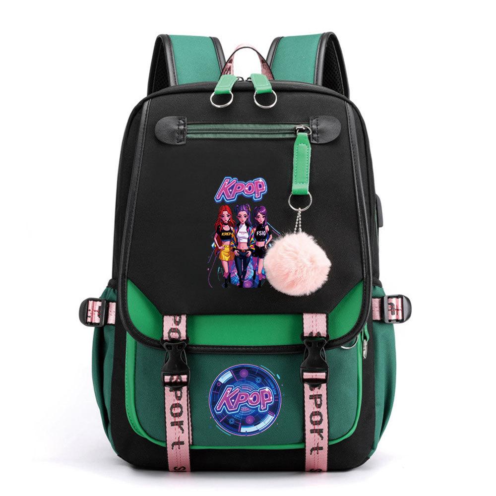 Witch Hunter Animation Cartoon Printed School Bag Large Capacity Junior High School Student Backpack