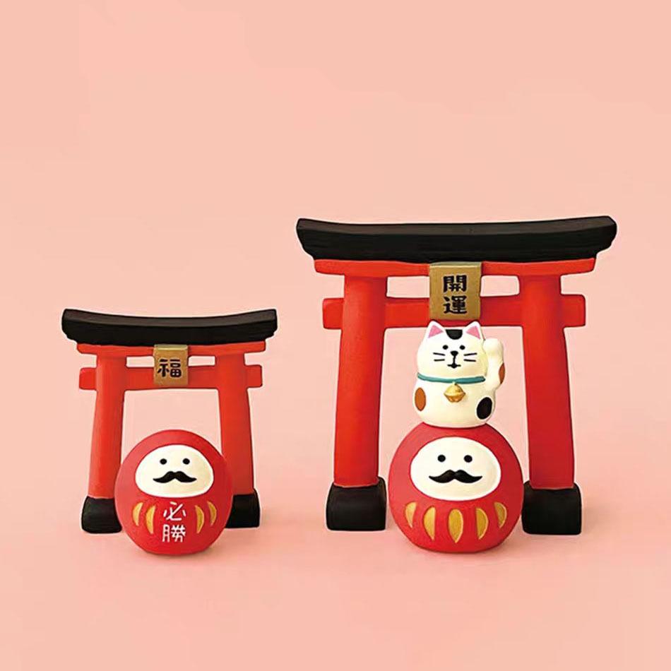 NEW! Zakka Japanese Pass the exam Cat Desktop Decoration Cat make a  Must win Scene Shooting Props Home Ornament Collection