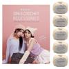 From Korea! Girls' Crochet Accessories & Hamanaka Sonomono Alpaca Boucle Hand-Knit Yarn (5 Balls, 2-piece Set)