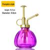 Creative Hand-Pressure Glass Watering Sprayer with Colored Transparent Pumpkin Design