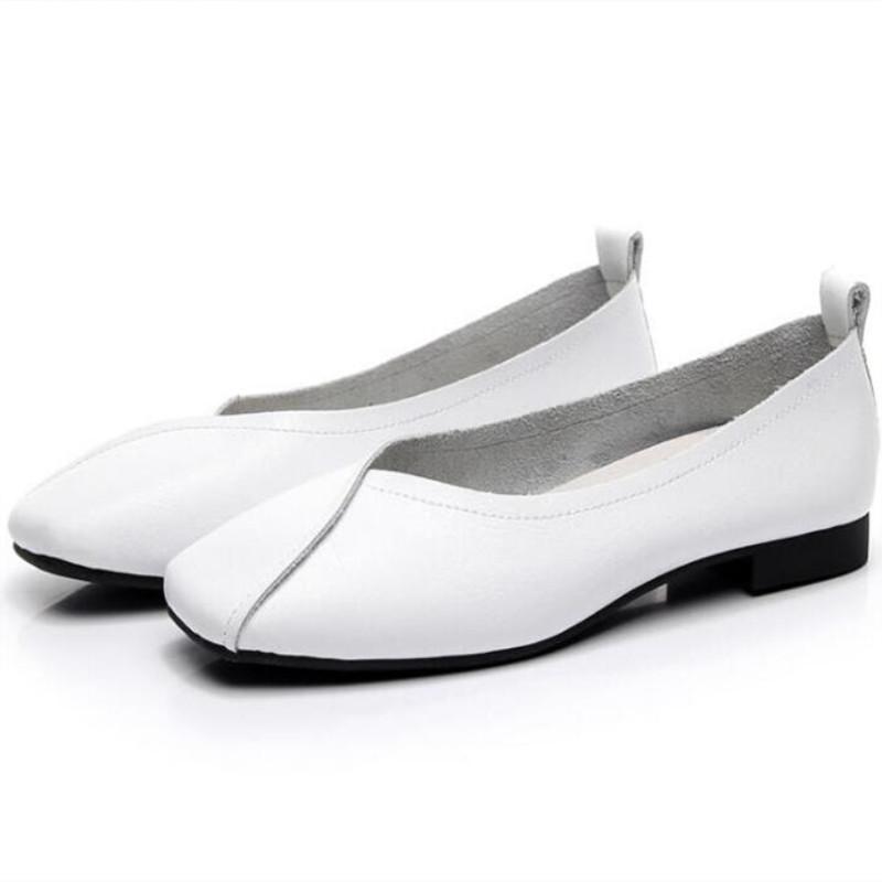 Fashion AIYUQI Flat Shoes  2025 New Autumn Genuine Leather Women Flat Shoes Onon-slip Plus Size 35-43 Women Casual Shoes