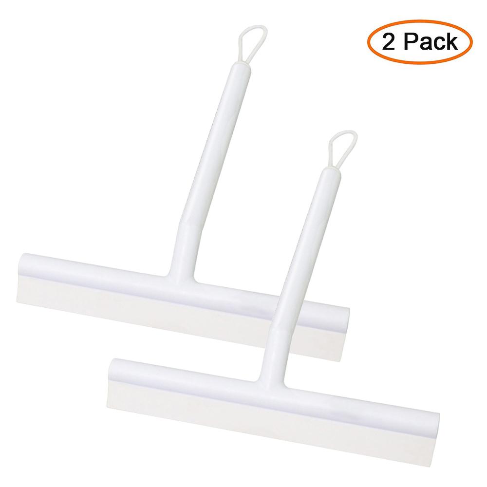 Shower Squeegee for Glass Doors Silicone Squeegee with Hook Bathroom Shower Mirrors Tiles and Car Windows Streak Free Cleaning