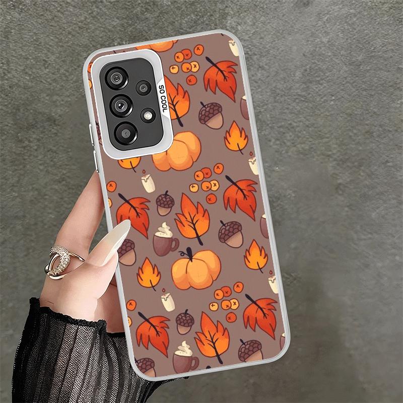 

Pumpkin Happy Fall Autumn Soft Phone Case for Samsung A17 A16 A15 A14 A13 A57 A56 A55 A54 A53 A37 A36 A35 A34 A33 A26 A25 A24 A2 Samsung A15