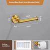 Durable Towel Holder Self-Adhesive No Drilling Bathroom Hook Stainless Steel Bathroom Organizer Kitchen Storage Rack