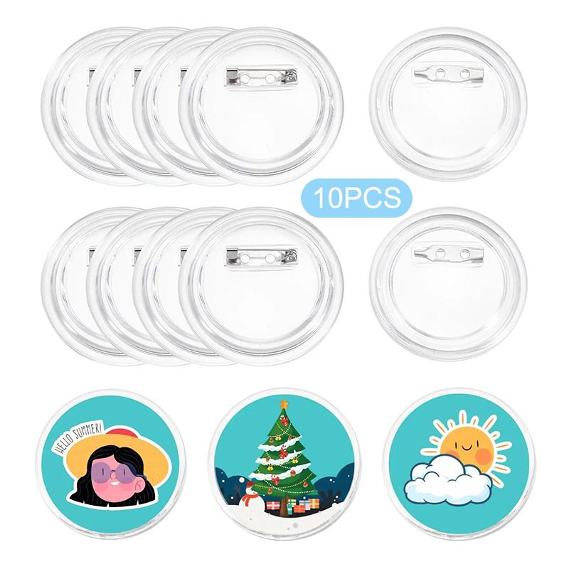 Badge Making Kit Round DIY Pin Button Supplies For Custom Name Tags Brooches Cosplay Party Crafts Halloween Christmas Gifts