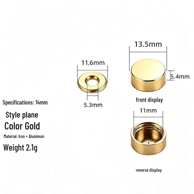 Acrylic Decorative Mirror Screw Cap for Glass and Tile Fixing