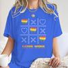 Fashion LGBT Love Wins TShirt Women Men Fun Chessboard Print Short Sleeve Tees Casual Lesbian Bisexual Crewneck T Shirts